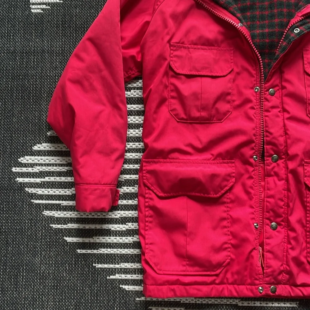 VINTAGE WOOLRICH - Cherry Red Parka/Coat - Picture 3 of 7